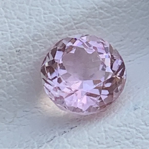 1.10 Ct Pink Tourmaline Round Faceted Gemstone - Picture 12 of 17